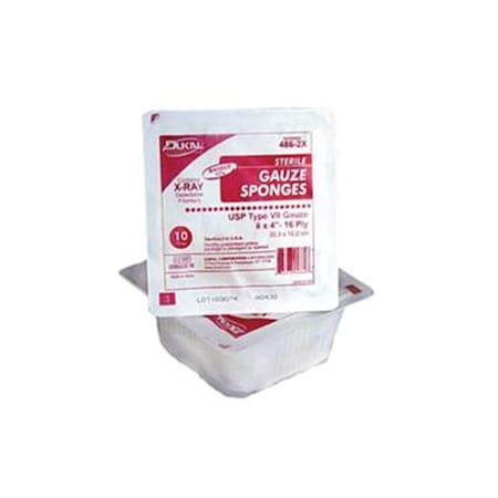 Dukal Non-Sterile- Gauze- X-Ray Detectable- 8 in. x 4 in.- 24-ply 4824-2X